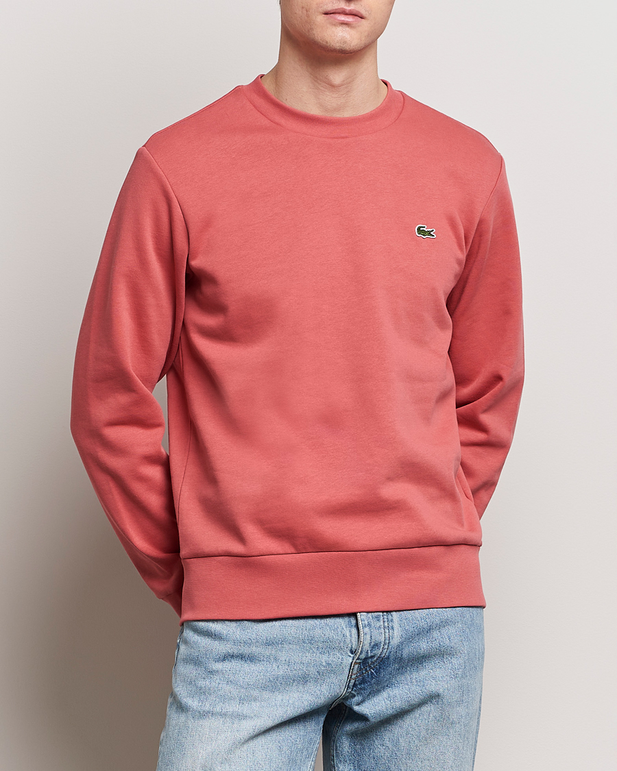 Herre | Udsalg tøj | Lacoste | Crew Neck Sweatshirt Sierra Red