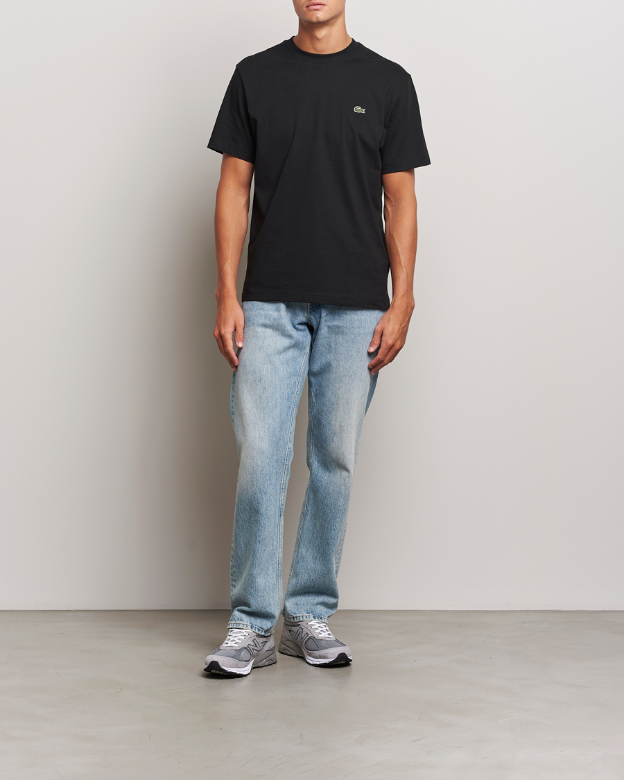Herre | T-Shirts | Lacoste | Crew Neck T-Shirt Black