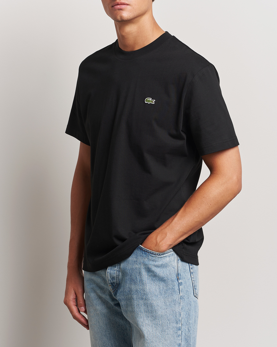 Herre | T-Shirts | Lacoste | Crew Neck T-Shirt Black