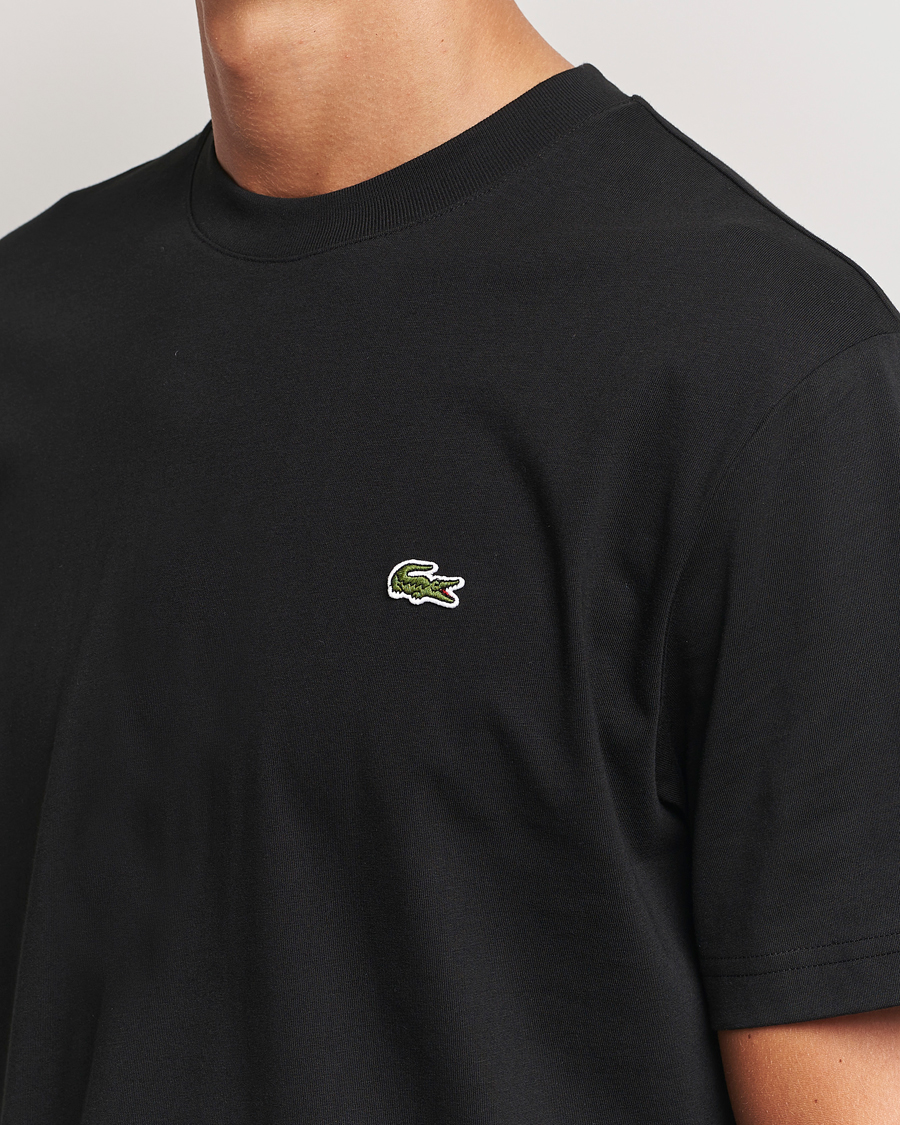 Herre | T-Shirts | Lacoste | Crew Neck T-Shirt Black