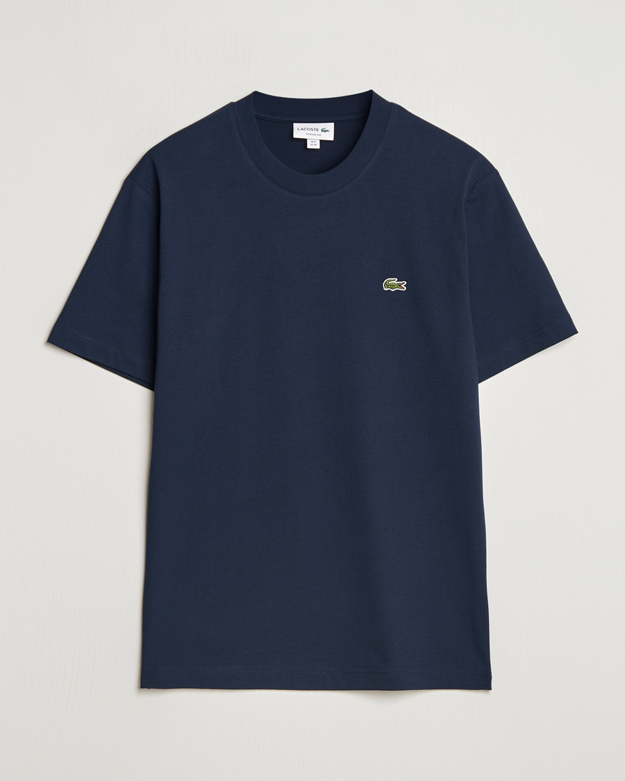 Herre | T-Shirts | Lacoste | Crew Neck T-Shirt Navy Blue
