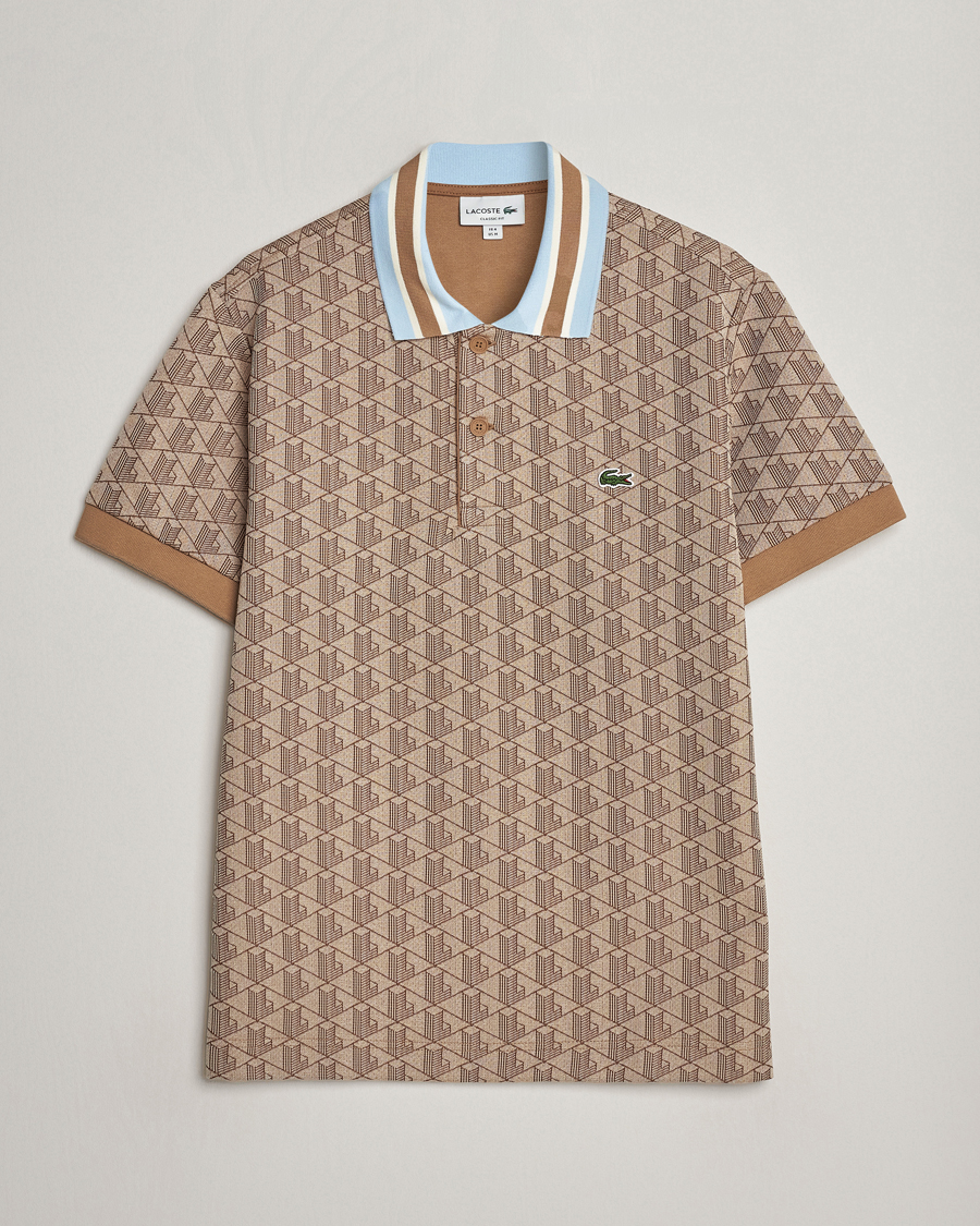 Herre | Polotrøjer | Lacoste | Classic Fit Monogram Polo Croissant/Cookie
