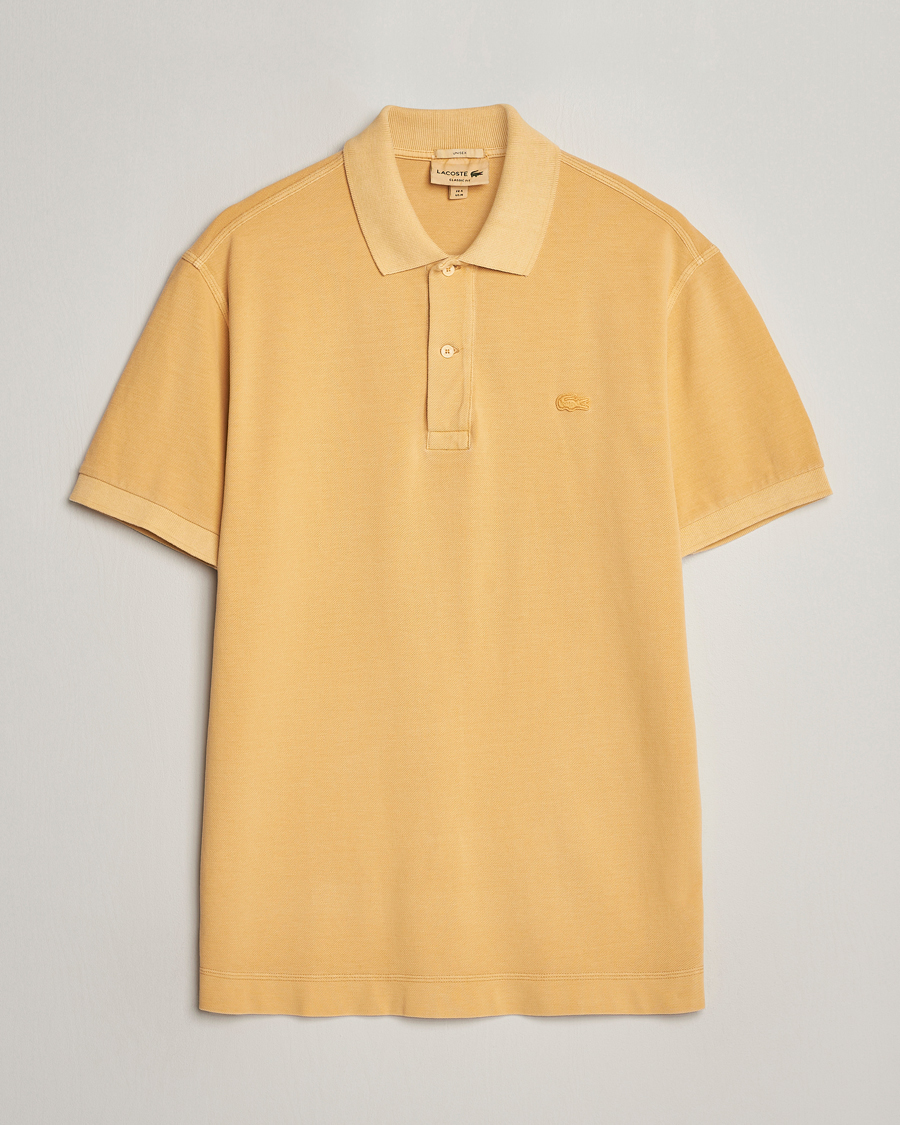 Herre | Polotrøjer | Lacoste | Classic Fit Natural Dyed Tonal Polo Golden Haze