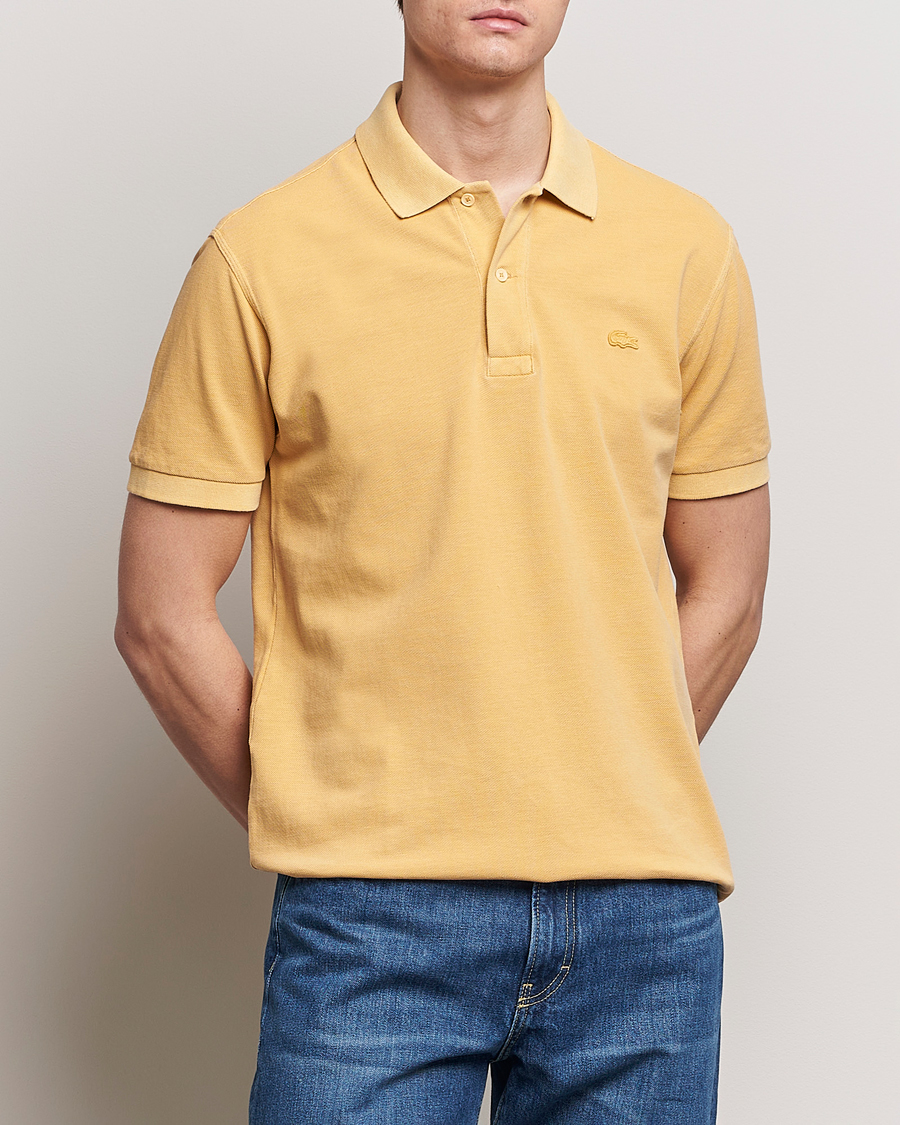 Herre | Polotrøjer | Lacoste | Classic Fit Natural Dyed Tonal Polo Golden Haze