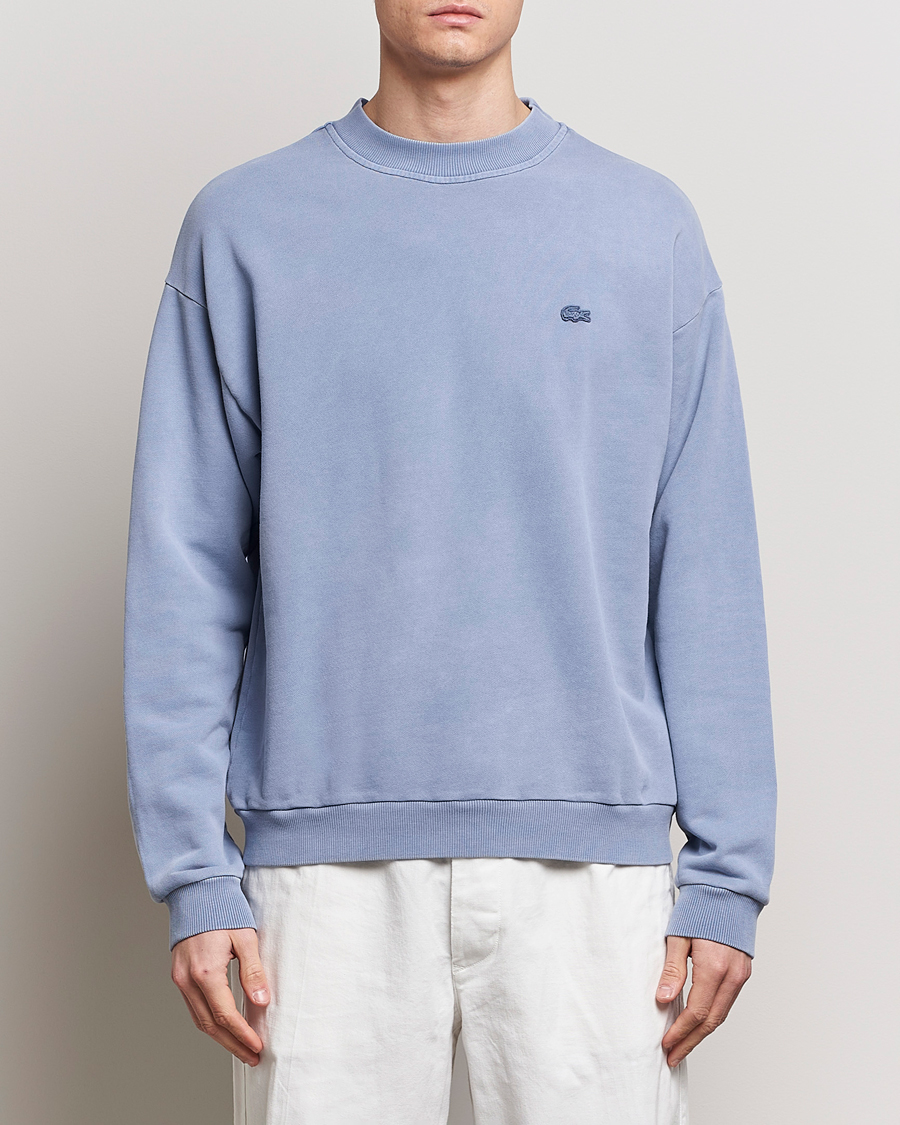 Herre | Trøjer | Lacoste | Natural Dyed Crew Neck Sweatshirt Stonewash