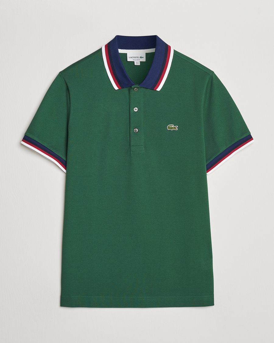 Herre |  | Lacoste | Regular Fit Tipped Polo Green