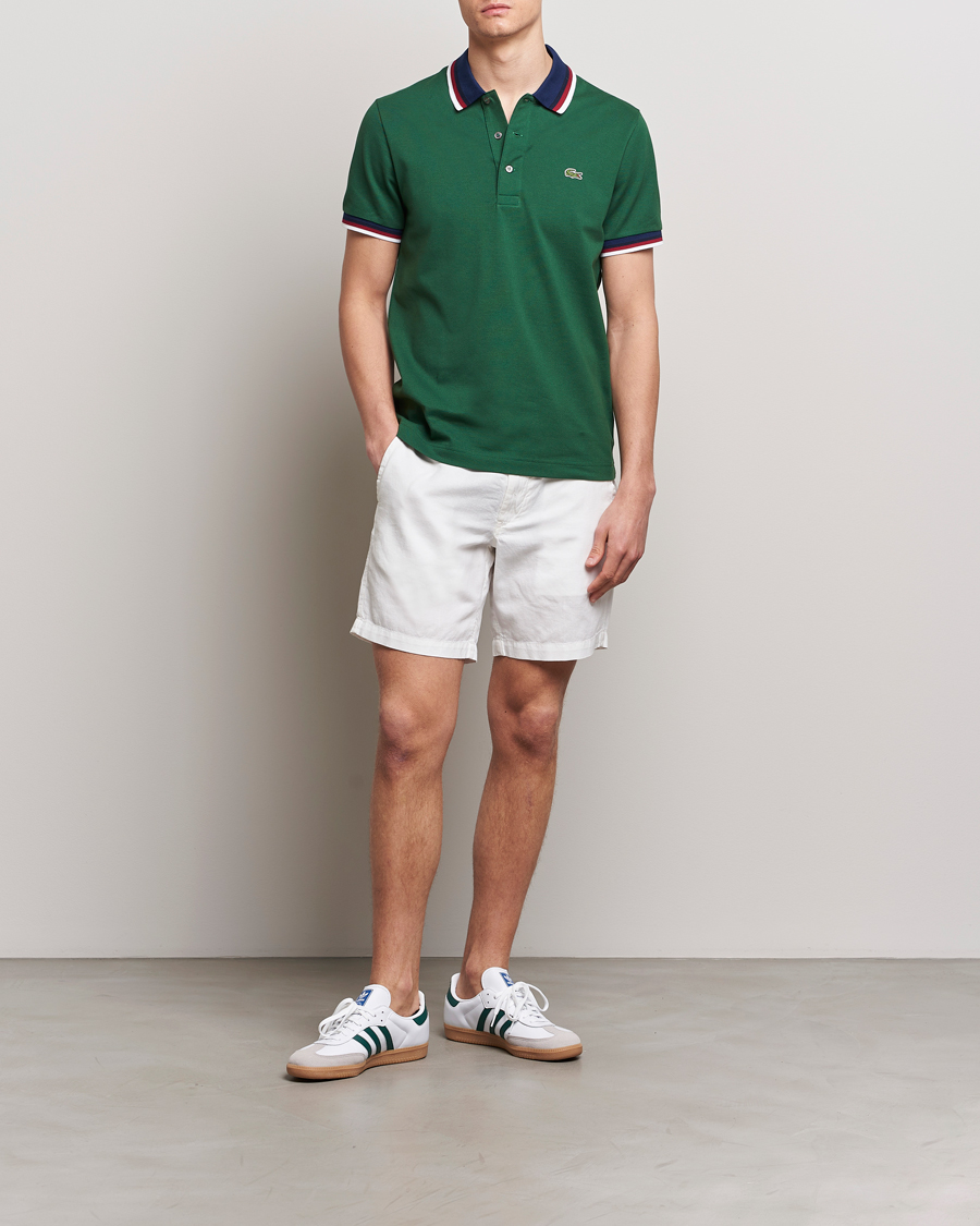 Herre | Polotrøjer | Lacoste | Regular Fit Tipped Polo Green