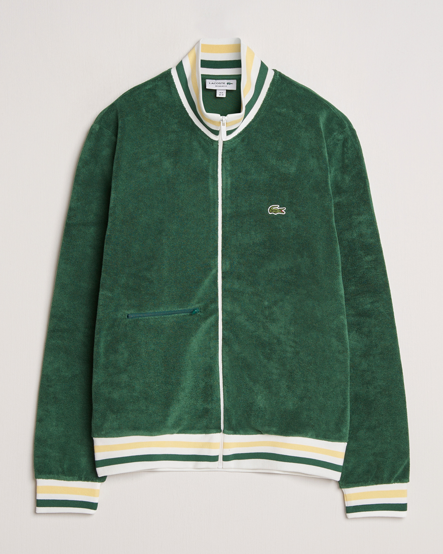 Herre |  | Lacoste | Terry Full Zip Sweatshirt Green