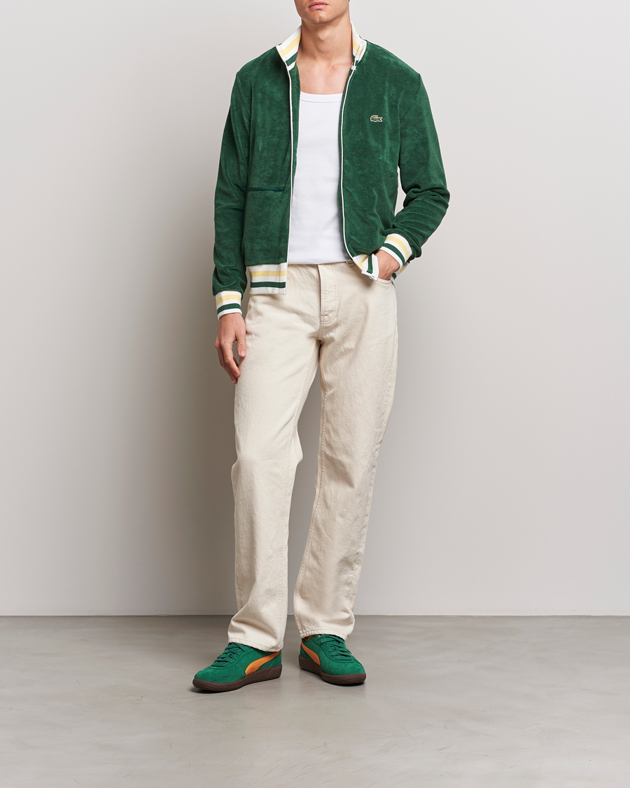 Herre | Trøjer | Lacoste | Terry Full Zip Sweatshirt Green
