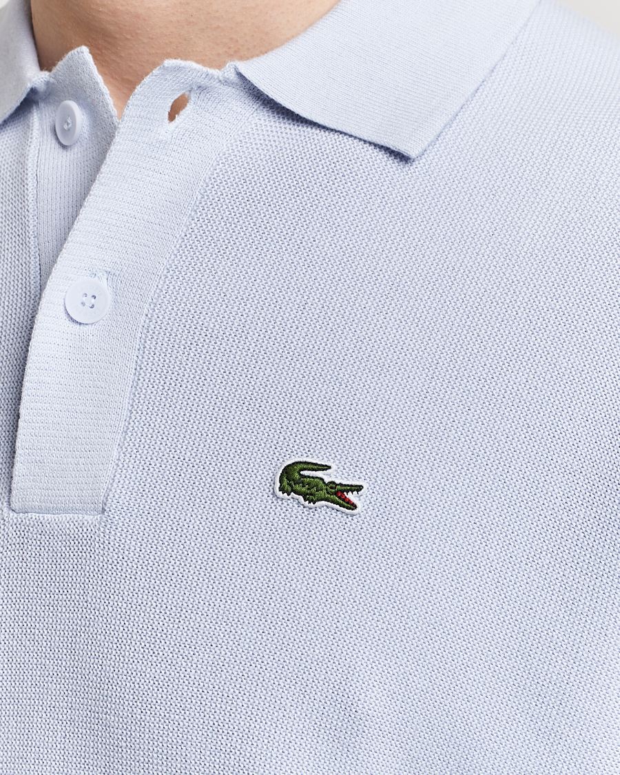 Herre | Polotrøjer | Lacoste | Relaxed Fit Moss Stitched Knitted Polo Phoenix Blue
