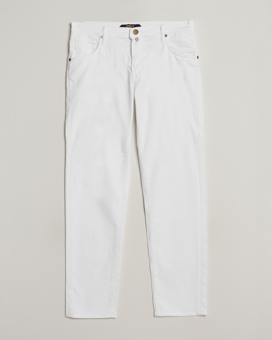 Herre |  | Incotex | 5-Pocket Cotton/Stretch Pants White