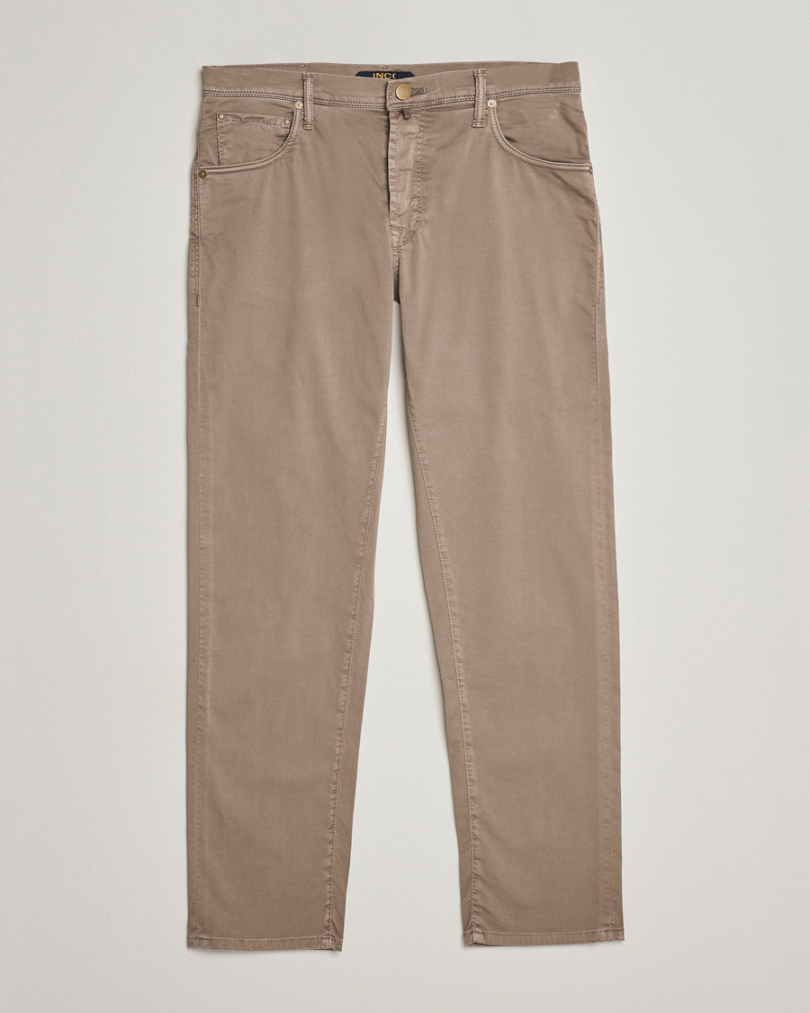 Herre |  | Incotex | 5-Pocket Cotton/Stretch Pants Brown