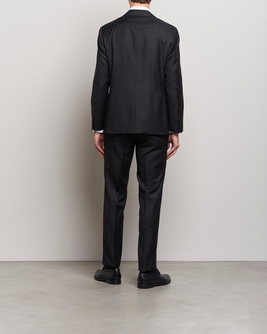 Herre |  | Canali | Capri Super 130s Wool Suit Black