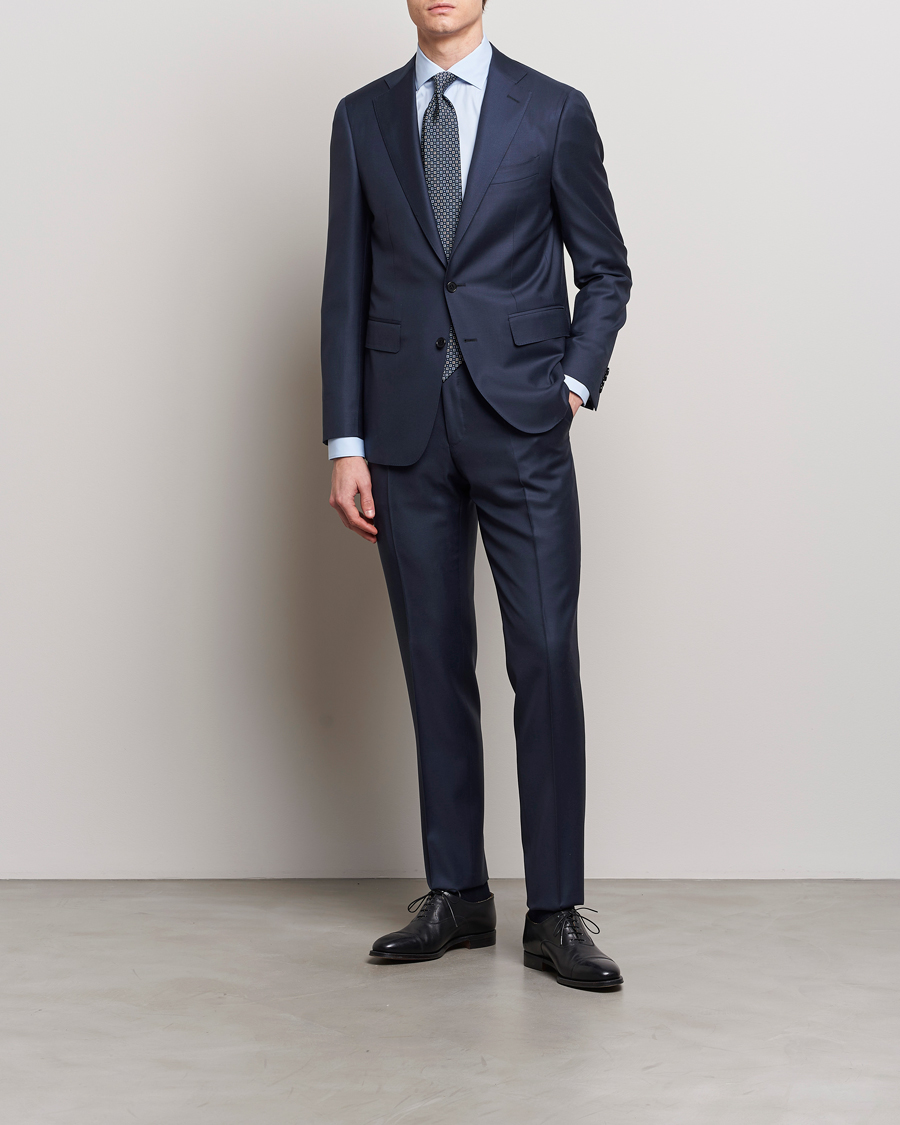 Herre | Tøj | Canali | Capri Super 130s Wool Suit Navy