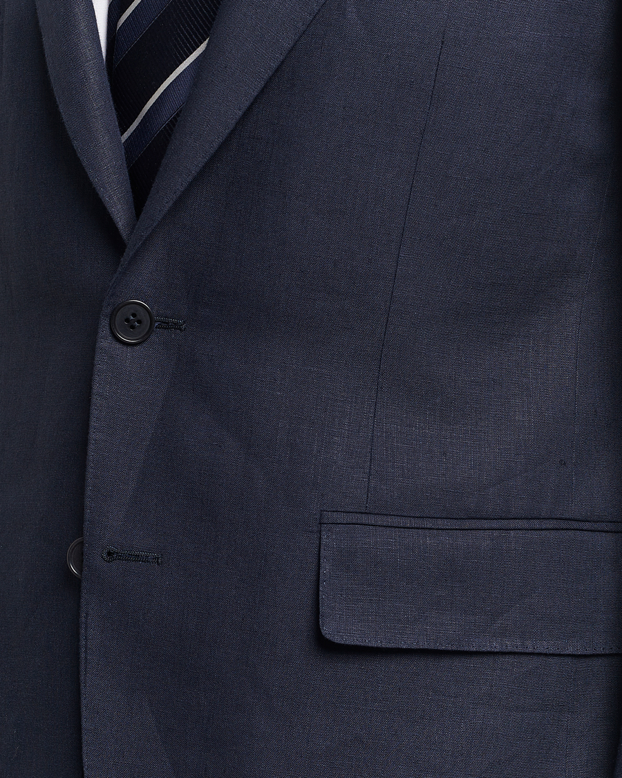 Herre | Jakkesæt | Canali | Capri Linen Suit Navy