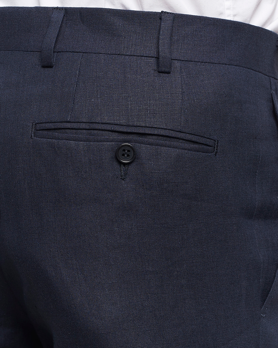 Herre | Jakkesæt | Canali | Capri Linen Suit Navy