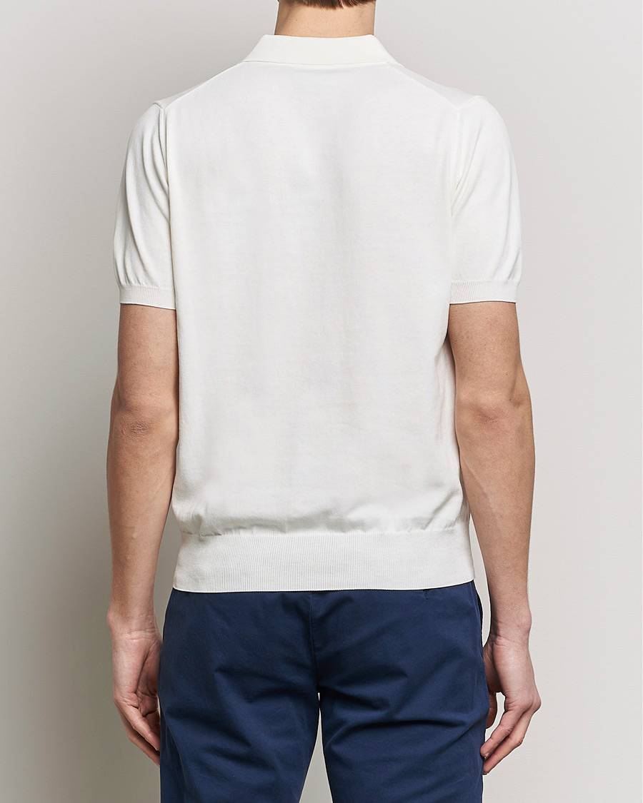 Herre | Polotrøjer | Canali | Cotton Short Sleeve Polo White