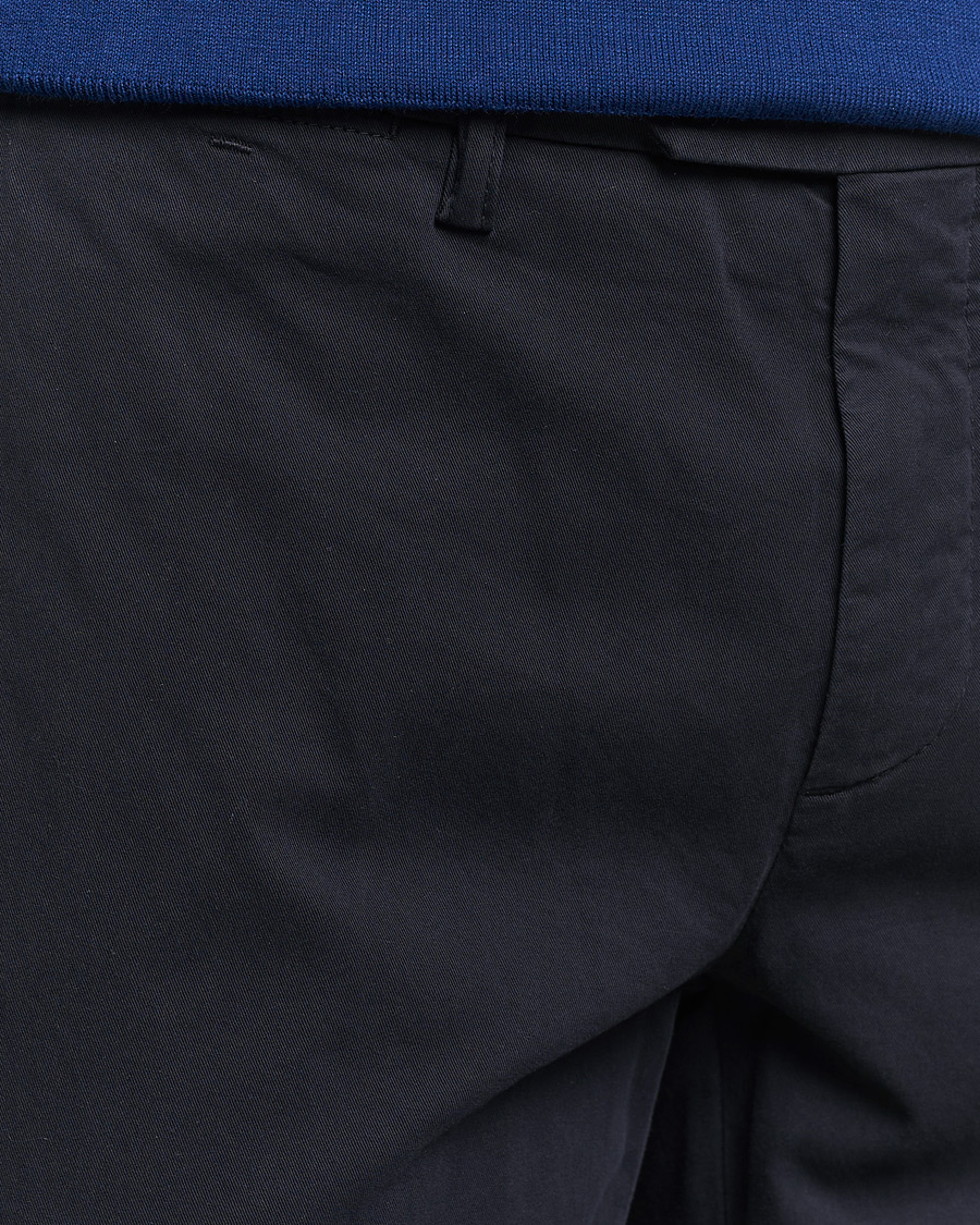 Herre | Bukser | Canali | Cotton Stretch Chinos Navy
