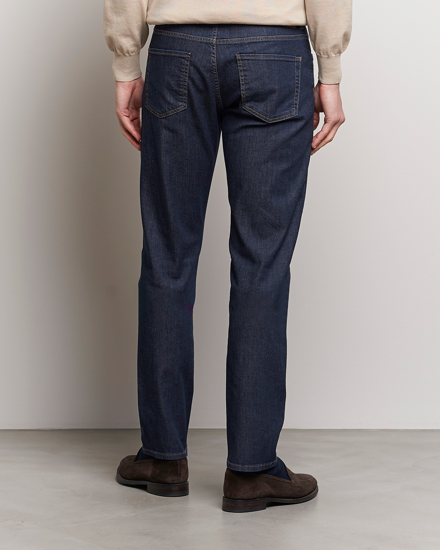 Herre | Jeans | Canali | Slim Fit 5-Pocket Jeans Dark Indigo