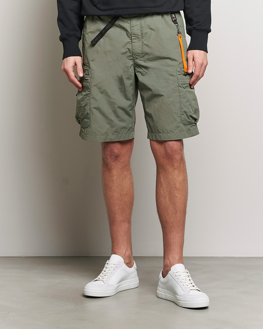 Herre | Klær | Parajumpers | Walton Vintage Nylon Shorts Thyme Green