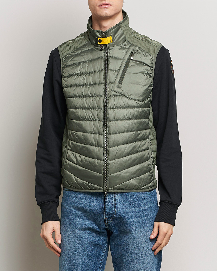 Herre | Parajumpers | Parajumpers | Zavier Hybrid Vest Thyme Green