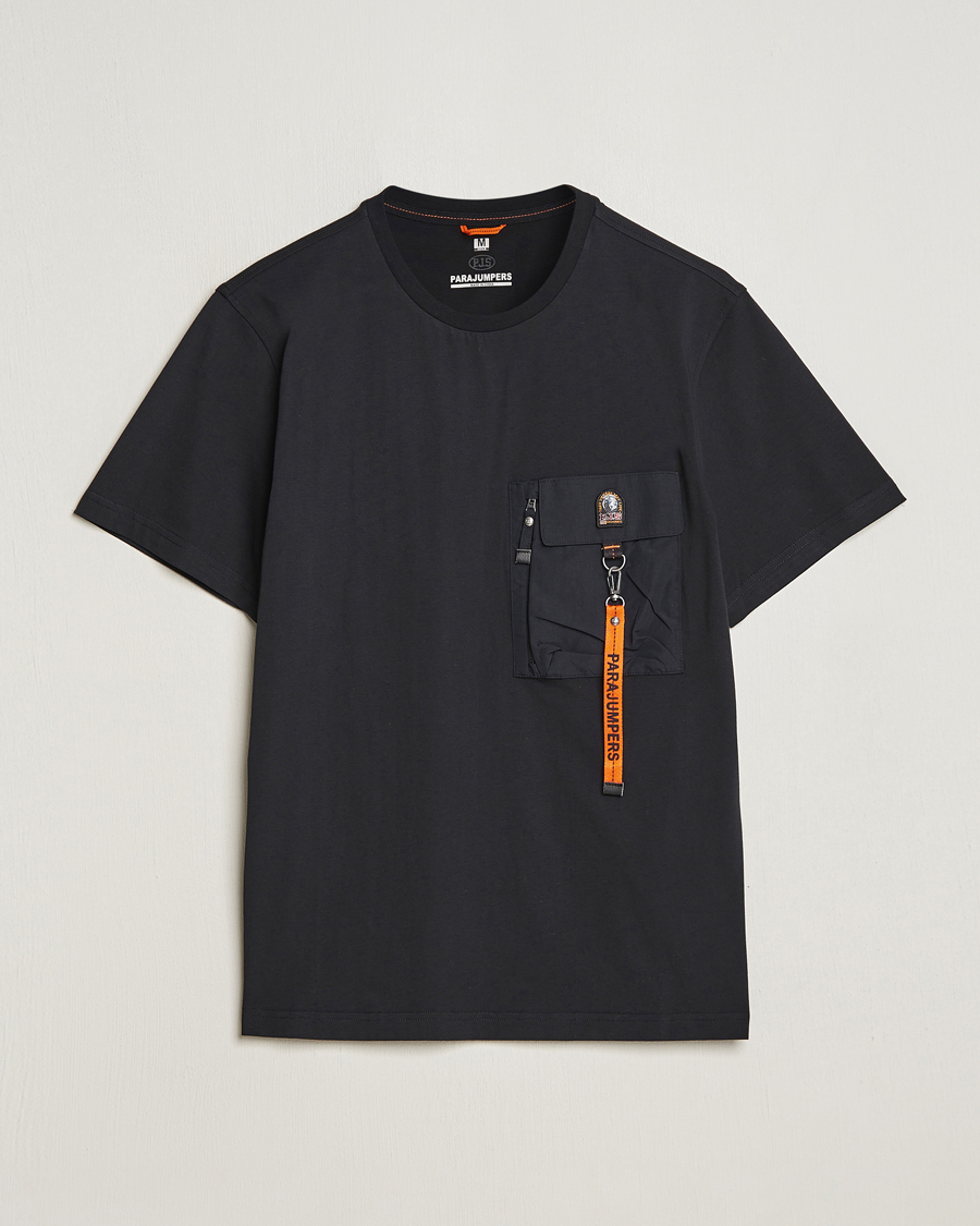 Herre |  | Parajumpers | Mojave Pocket Crew Neck T-Shirt Black