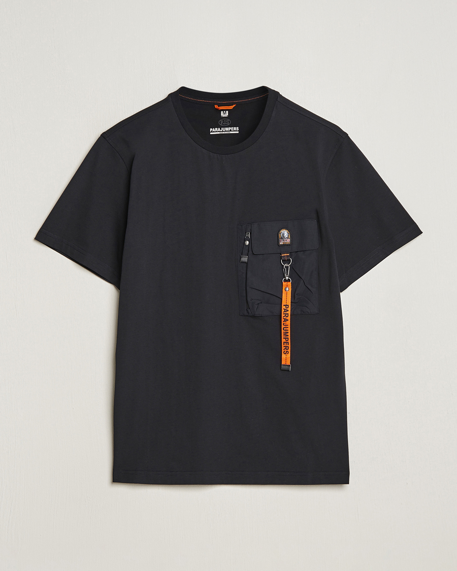 Herre | T-Shirts | Parajumpers | Mojave Pocket Crew Neck T-Shirt Black
