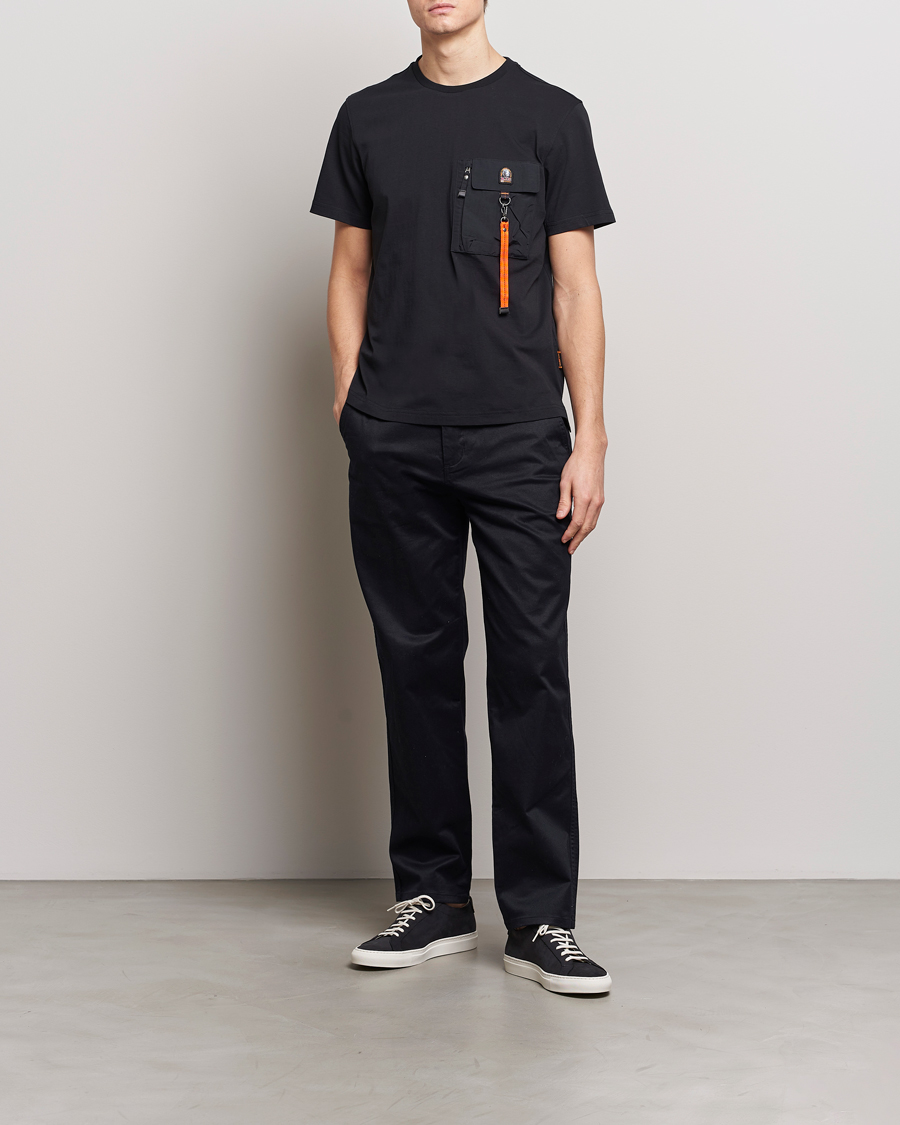 Herre | T-Shirts | Parajumpers | Mojave Pocket Crew Neck T-Shirt Black