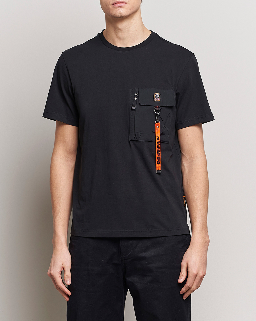 Herr |  | Parajumpers | Mojave Pocket Crew Neck T-Shirt Black