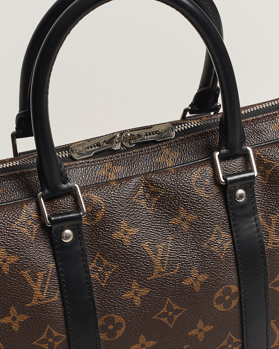 Herre | Louis Vuitton Pre-Owned Porte-Documents Voyage Briefcase Monogram Macassar | Louis Vuitton Pre-Owned | Porte-Documents Voyage Briefcase Monogram Macassar