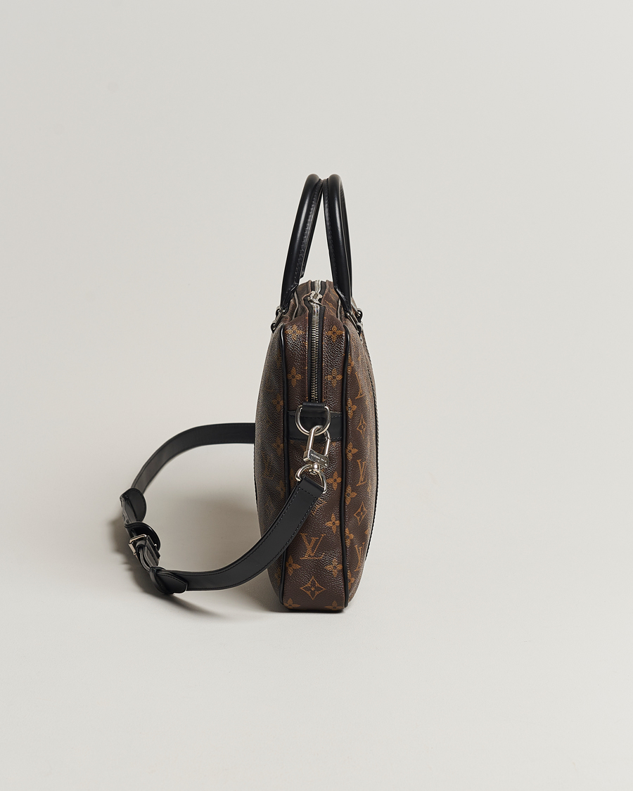 Herre | Louis Vuitton Pre-Owned Porte-Documents Voyage Briefcase Monogram Macassar | Louis Vuitton Pre-Owned | Porte-Documents Voyage Briefcase Monogram Macassar