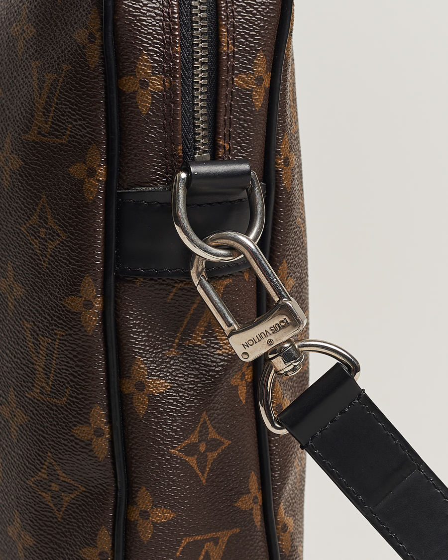 Herre | Louis Vuitton Pre-Owned Porte-Documents Voyage Briefcase Monogram Macassar | Louis Vuitton Pre-Owned | Porte-Documents Voyage Briefcase Monogram Macassar