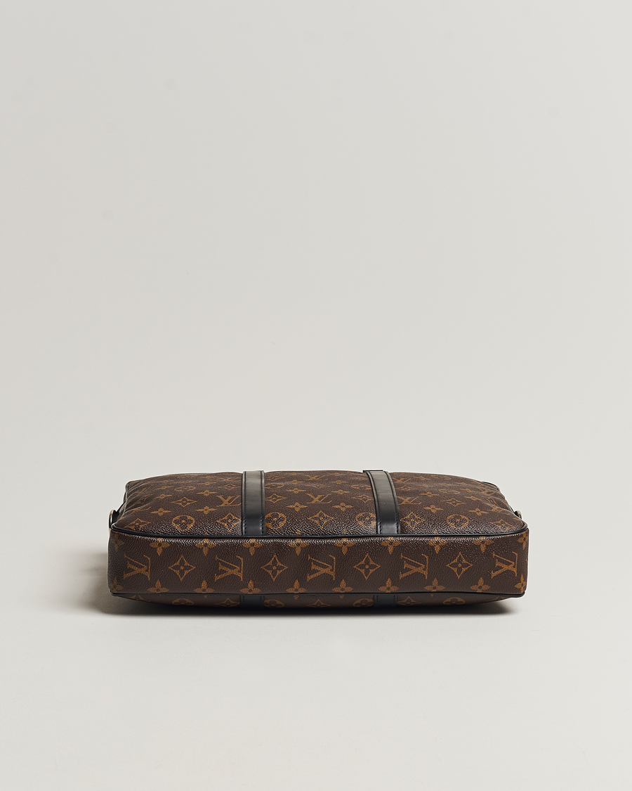 Herre | Louis Vuitton Pre-Owned Porte-Documents Voyage Briefcase Monogram Macassar | Louis Vuitton Pre-Owned | Porte-Documents Voyage Briefcase Monogram Macassar
