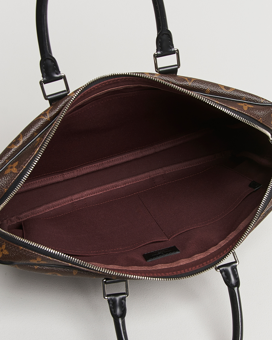 Herre | Louis Vuitton Pre-Owned Porte-Documents Voyage Briefcase Monogram Macassar | Louis Vuitton Pre-Owned | Porte-Documents Voyage Briefcase Monogram Macassar