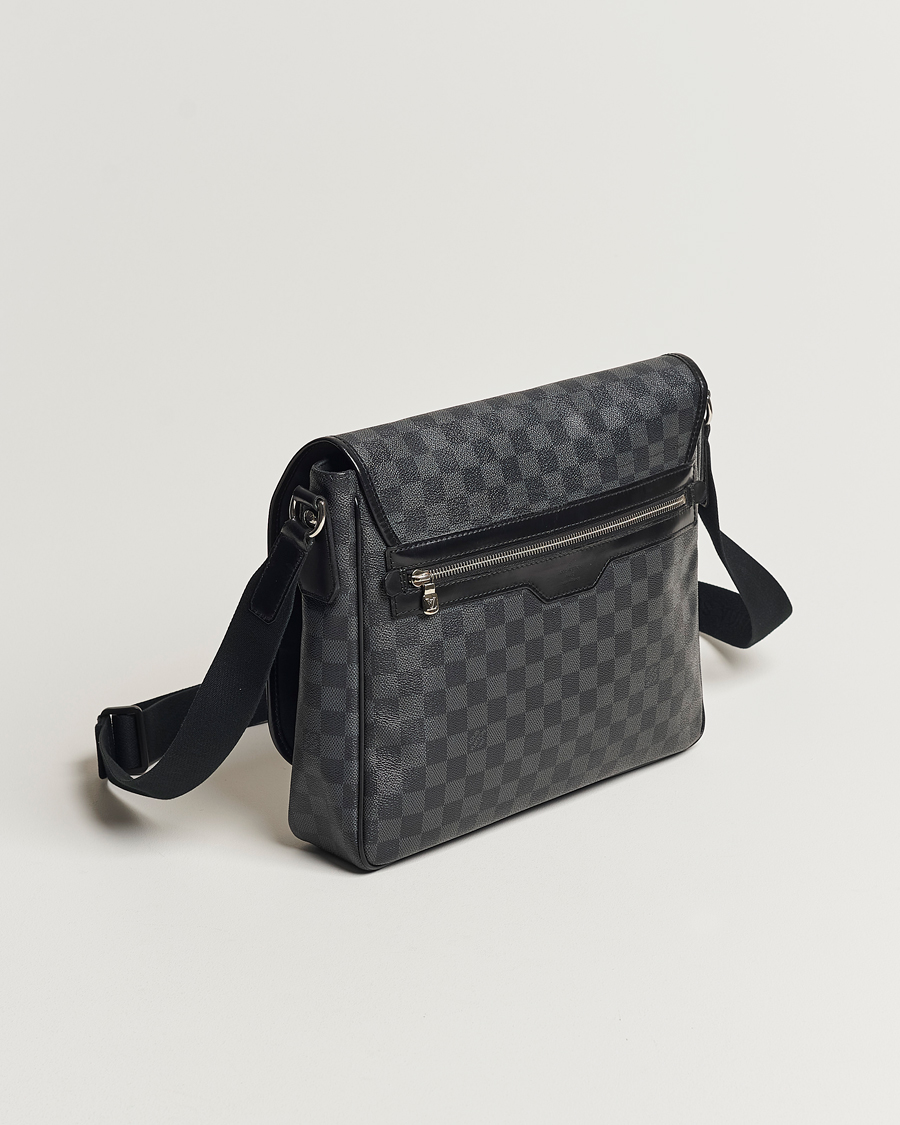 Herre | Pre-owned | Louis Vuitton Pre-Owned | Daniel MM Satchel Leather Bag Damier Graphite