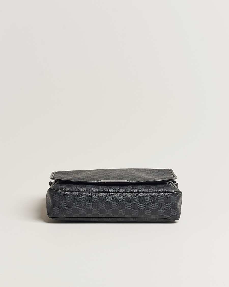 Herre | Louis Vuitton Pre-Owned Daniel MM Satchel Leather Bag Damier Graphite | Louis Vuitton Pre-Owned | Daniel MM Satchel Leather Bag Damier Graphite