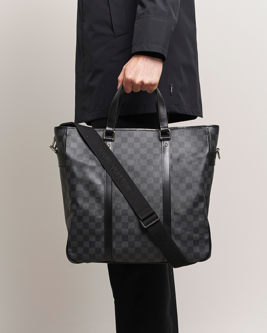 Herre | Louis Vuitton Pre-Owned Tadao Tote Bag Damier Graphite | Louis Vuitton Pre-Owned | Tadao Tote Bag Damier Graphite