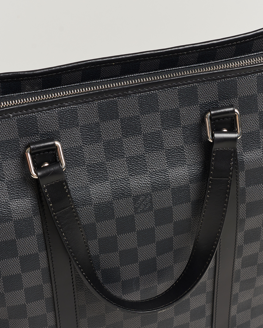 Herre | Louis Vuitton Pre-Owned Tadao Tote Bag Damier Graphite | Louis Vuitton Pre-Owned | Tadao Tote Bag Damier Graphite