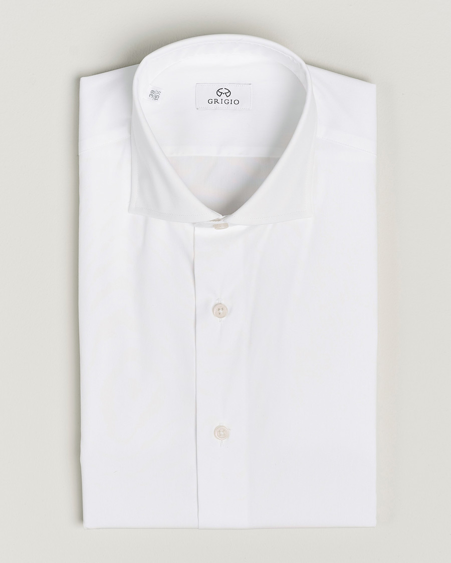 Herre |  | Grigio | Comfort Stretch Dress Shirt White