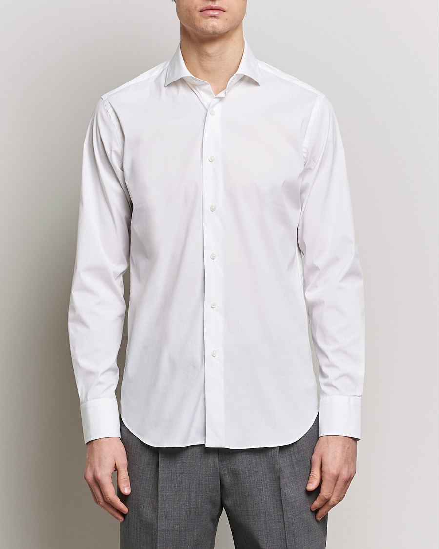 Herre | Businesskjorter | Grigio | Comfort Stretch Dress Shirt White