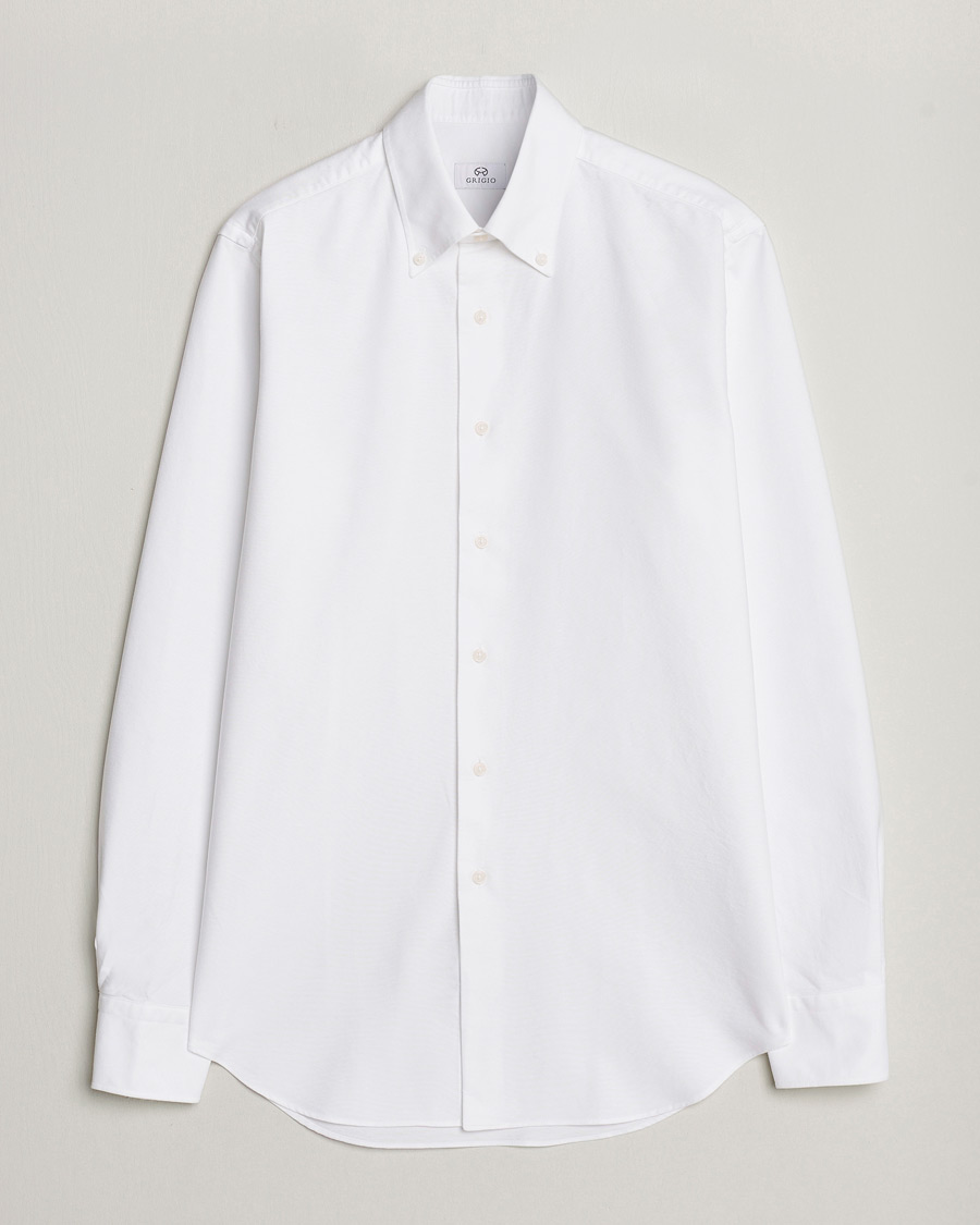Herr |  | Grigio | Oxford Button Down Shirt White