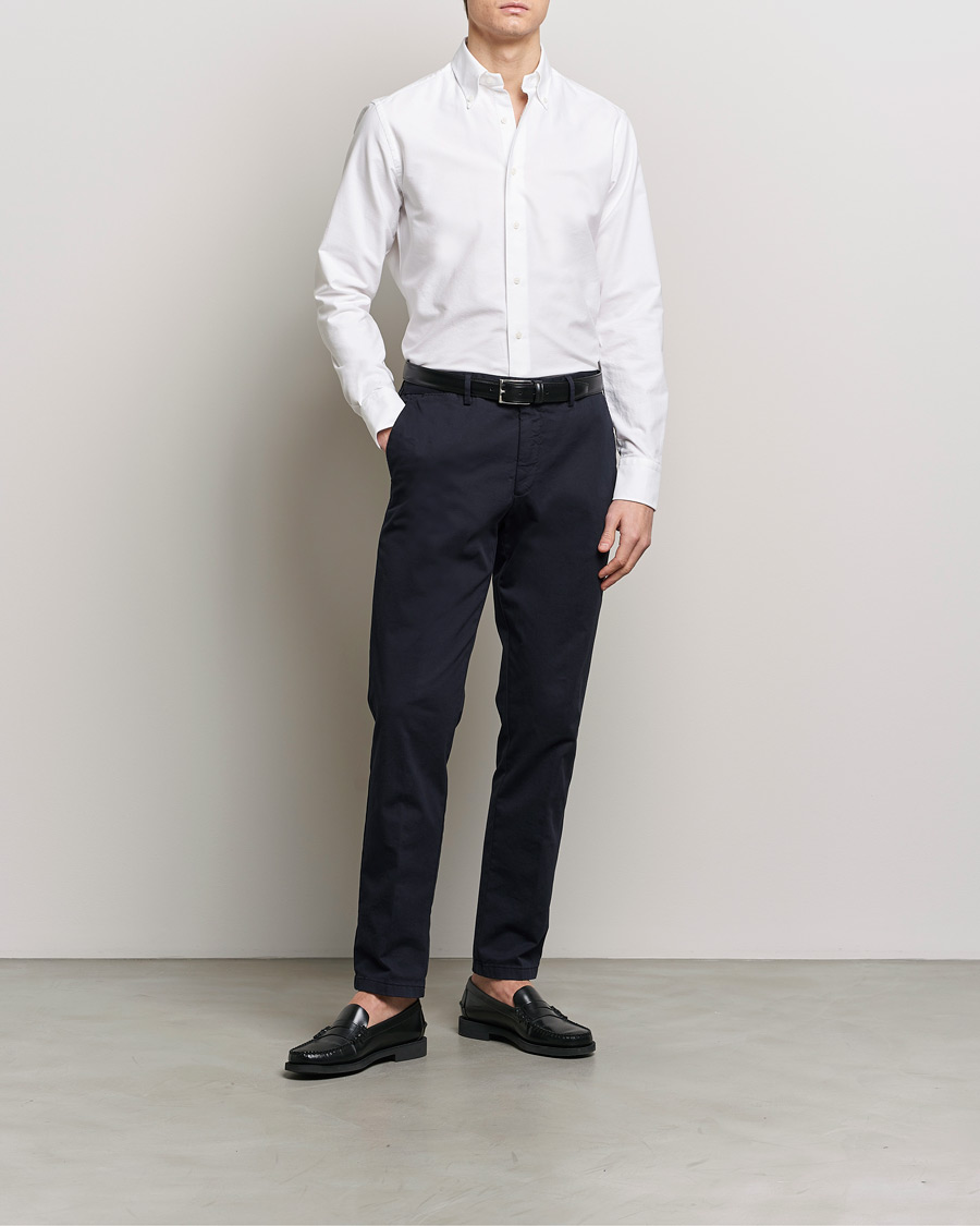Herre | Skjorter | Grigio | Oxford Button Down Shirt White