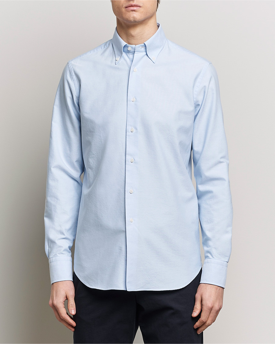 Herre |  | Grigio | Oxford Button Down Shirt Light Blue