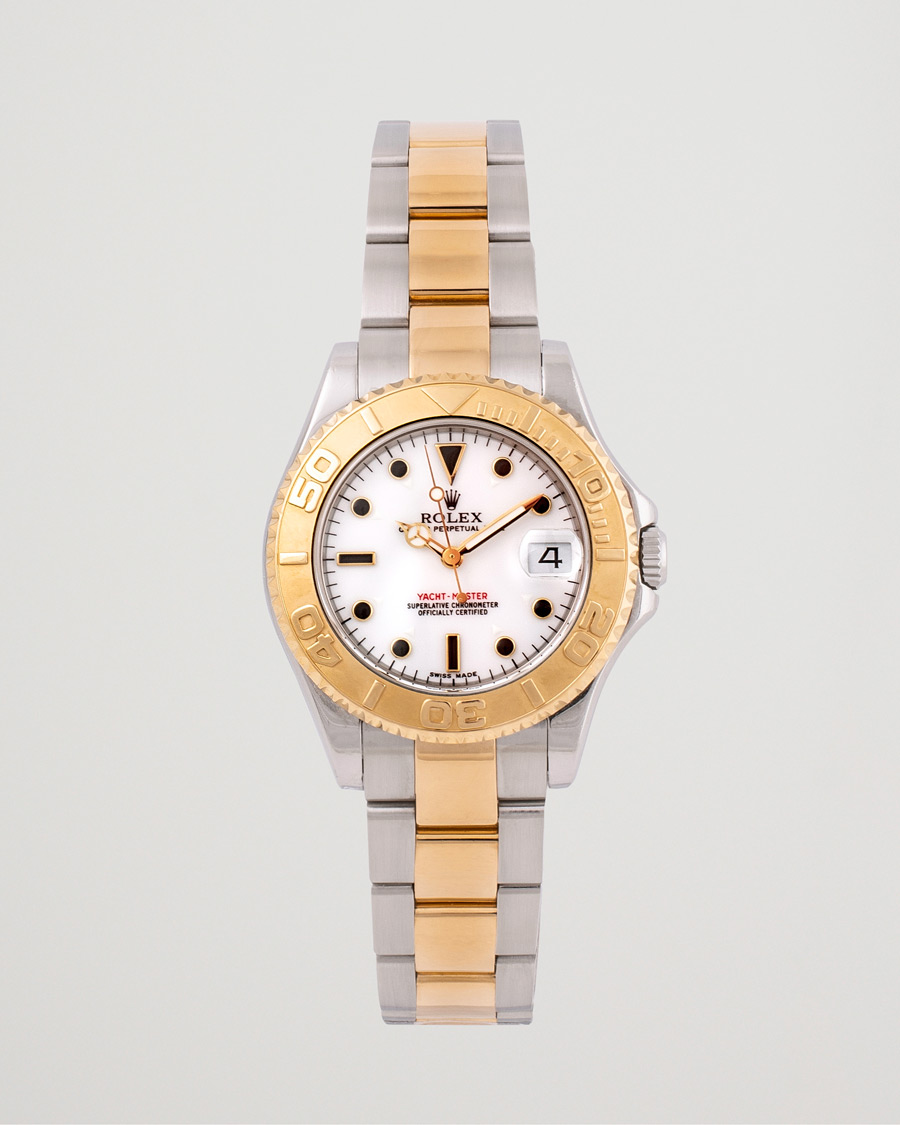 Herre | Rolex Pre-Owned Yacht Master 168623 Gold/Silver | Rolex Pre-Owned | Yacht Master 168623 Gold/Silver