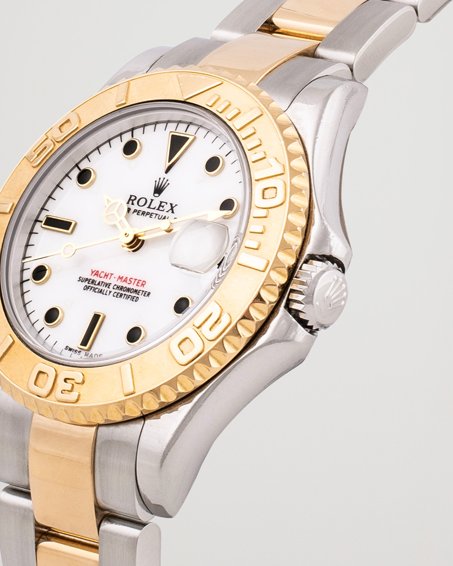 Herre | Rolex Pre-Owned Yacht Master 168623 Gold/Silver | Rolex Pre-Owned | Yacht Master 168623 Gold/Silver