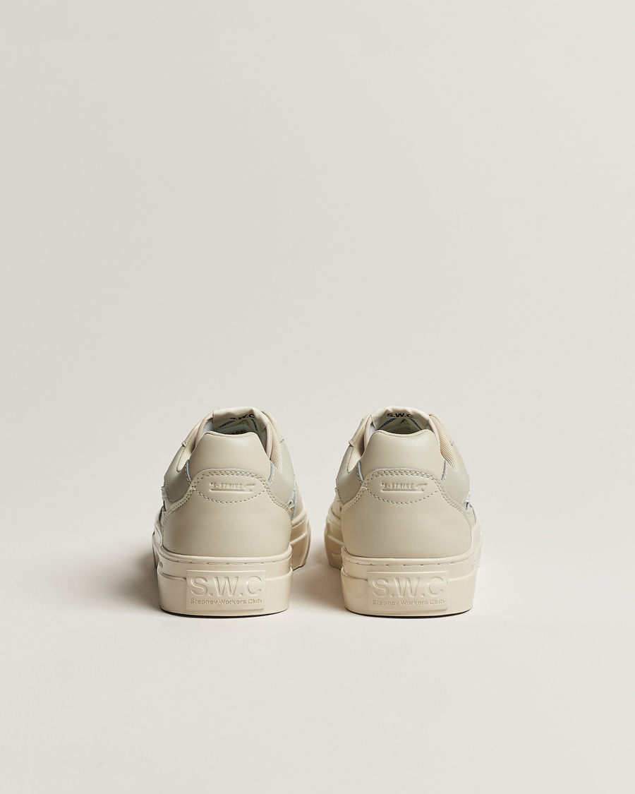 Herre | Stepney Workers Club Pearl S-Strike Leather Sneaker Ecru/White | Stepney Workers Club | Pearl S-Strike Leather Sneaker Ecru/White
