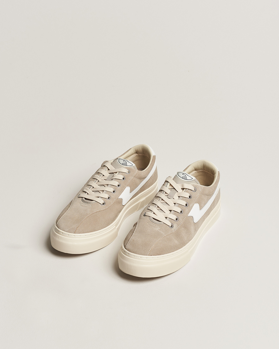 Herre | Stepney Workers Club | Stepney Workers Club | Dellow S-Strike Suede Sneaker Lt Grey/White