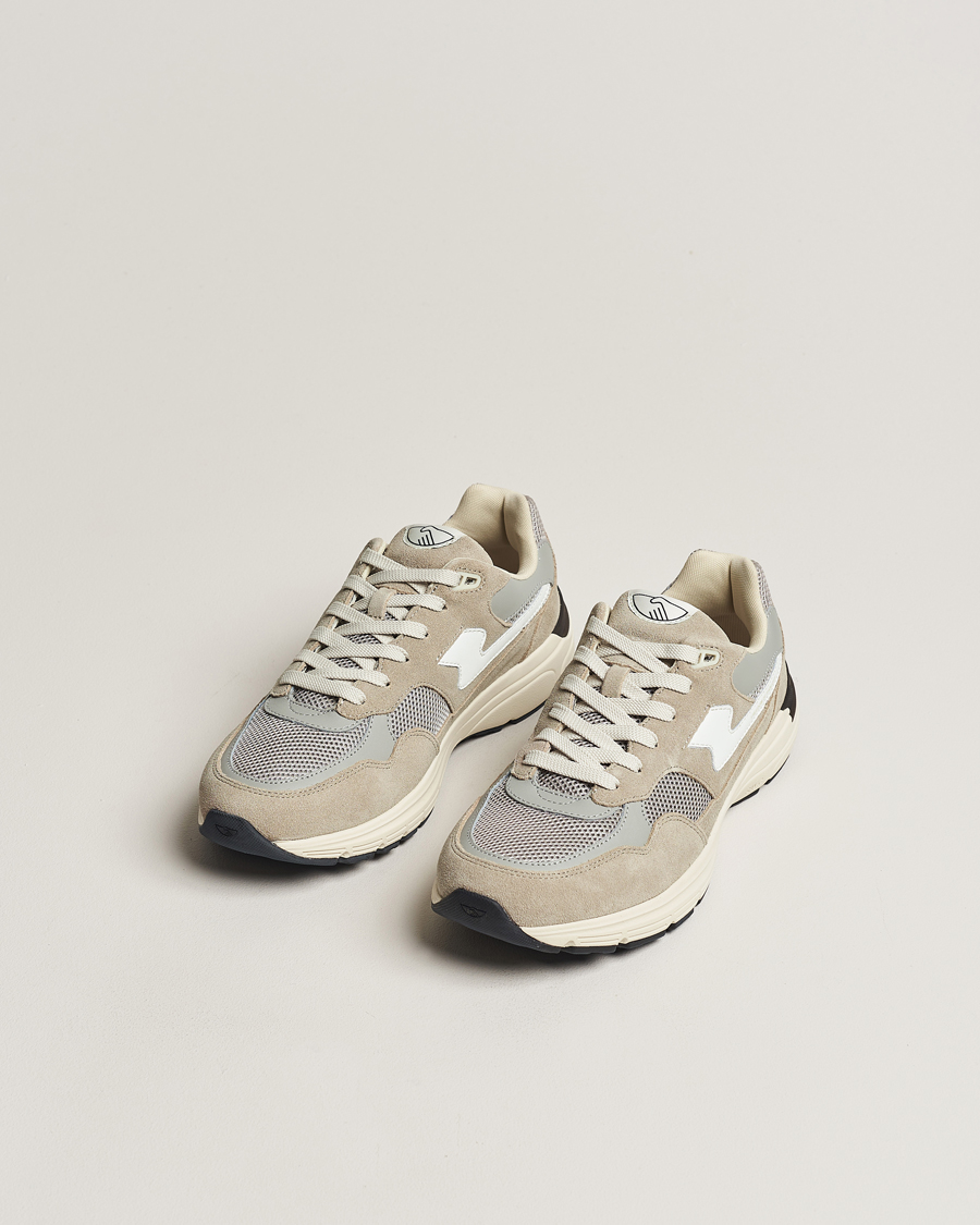 Herre | Sko i ruskind | Stepney Workers Club | Amiel S-Strike Suede Mix Runner Lt Grey