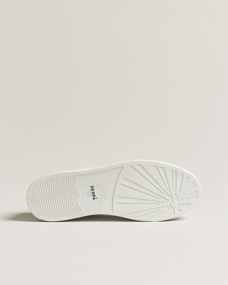 Herre | Zespà ZSP4 Nappa Leather Sneakers White/Dark Green | Zespà | ZSP4 Nappa Leather Sneakers White/Dark Green
