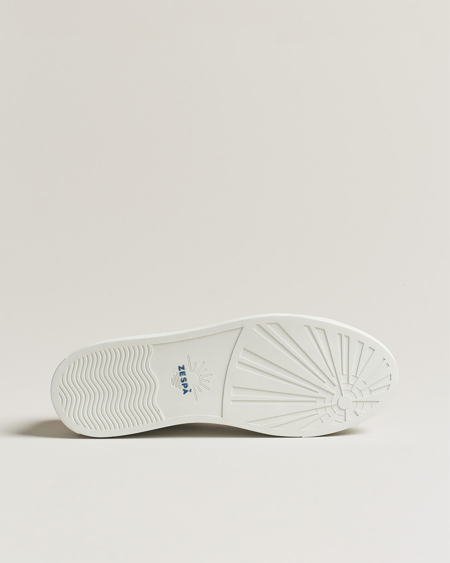 Herre | Zespà ZSP4 Nappa Leather Sneakers White/Yellow | Zespà | ZSP4 Nappa Leather Sneakers White/Yellow